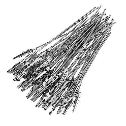HOUDERCO 50stücke Metallic Alligator Clips Für Kartenhalter Langlebige Drahtseil-krokodilklemmen Für Bastelprojekte Praktische Tischclip-Organizer-Pakete von HOUDERCO