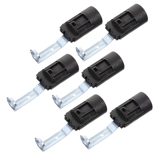 HOUDERCO 6 Stück Schraubsockel Lampenfassung mit Halterung Kerzenlampenfassung für DIY Leuchten Kompatibel mit LED und Halogen Lampen Leuchtenzubehör von HOUDERCO