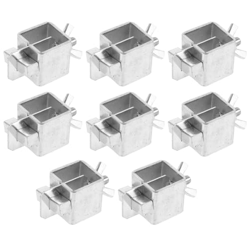HOUDERCO 8 Stück Teiliges Butt Welding Clamps Schweißzwingen aus Verchromtem Stabile Heavy Duty Schweißklemme für Präzises Positionieren Installieren Langlebig für Industrielle Anwendungen von HOUDERCO