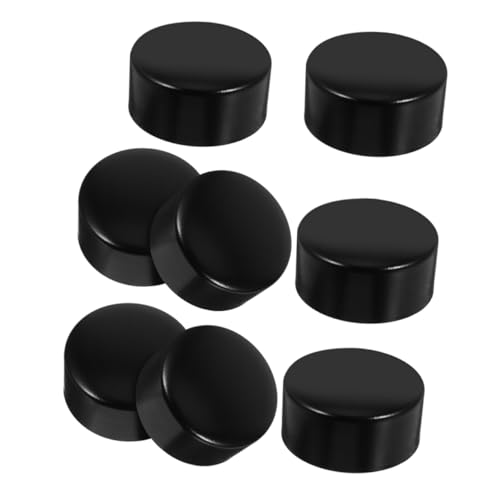 HOUDERCO 8 Stück Teiliges Handlauf Endkappen Runde Metall Rohrabdeckungen für PVC und Holzgeländer Sichere Treppenhaus Handlauf Schutzkappen mit Glatten Kanten Einfache Montage Innen und von HOUDERCO