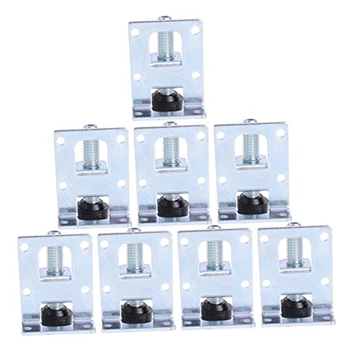 HOUDERCO 8Stücke Einstellbare Möbelbeine Heavy Duty Nivellierfüße Verzinktem für Tische Schränke Regaleinheiten Langlebig und Korrosionsbeständig von HOUDERCO