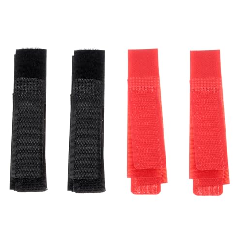 HOUDERCO 8Stücke Hahn Haken Halsband Rote Schwarze Hahnhalskragen aus Strapazierfähigem Verstellbar und Geräuschreduzierend Verhindern von Hühnergeschrei von HOUDERCO