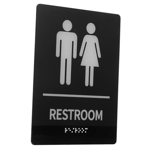 HOUDERCO Acryl Selbstklebend Blindenschrift Wc Schild Robust Hochkontrastig Geschlechtsneutral Für Öffentliche Toiletten Installieren Restroom Sign Replacement HOUDERCO Acryl Selbstklebend Blindenschrift Wc Schild Robust Hochkontrastig Geschlechtsneutral Für Öffentliche Toiletten Installieren Restroom Sign Replacement von HOUDERCO