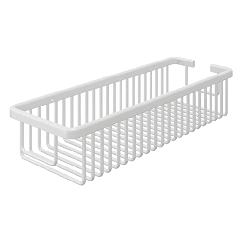 HOUDERCO Aluminium Wandregal für Badezimmer Weißes Wandlager für Duschgel Zahnbürsten und für Stilvolle Organisation ohne Bohren HOUDERCO Aluminium Wandregal für Badezimmer Weißes Wandlager für Duschgel Zahnbürsten und für Stilvolle Organisation ohne Bohren von HOUDERCO