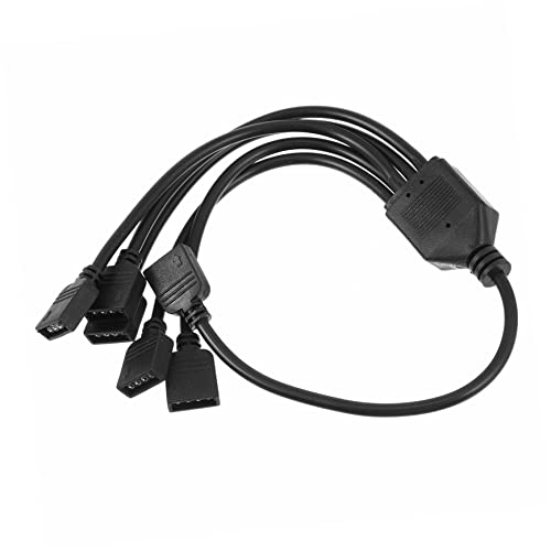 HOUDERCO Argb 1-5 RGB Splitterkabel Für Led Streifen 12v 4-polig Verlängerungskabel Für Adressierbare RGB LEDs Computer Teile Einfache Verbindung Schwarz HOUDERCO Argb 1-5 RGB Splitterkabel Für Led Streifen 12v 4-polig Verlängerungskabel Für Adressierbare RGB LEDs Computer Teile Einfache Verbindung Schwarz von HOUDERCO