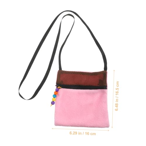 HOUDERCO Atmungsaktive Kleintier Tragetasche mit Mesh Fenster Tragbarer Schlafsack für Hamster und Kleine Haustiere mit Reißverschluss Geräumig und Leicht zu Reinigen für Outdoor Reisen von HOUDERCO