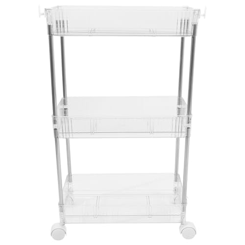 HOUDERCO Badezimmer Rollwagen aus Metall Mehrstufiger Aufbewahrungswagen mit Rädern Mobiler Trolley für Toilettenbedarf Vielseitiger Organizer für Bad und Küche 3 20cm HOUDERCO Badezimmer Rollwagen aus Metall Mehrstufiger Aufbewahrungswagen mit Rädern Mobiler Trolley für Toilettenbedarf Vielseitiger Organizer für Bad und Küche 3 20cm von HOUDERCO