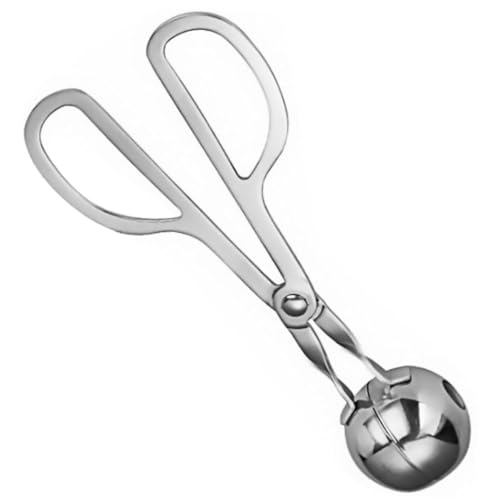 HOUDERCO Edelstahl Fleischbällchenformer mit Clipfunktion nicht Klebend Schnelles Fleischbällchen und Fischbällchen Tool Kleine Geeignet für Shrimp Tofu und Reisbällchen Praktisches von HOUDERCO