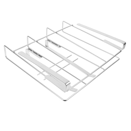 HOUDERCO Edelstahl Schneidebrett Halter Küchenhängeregal Platzsparend Robust Rutschfest Für Schneidebrett und Topfdeckel Aufbewahrung Kompakter Küchenorganizer von HOUDERCO