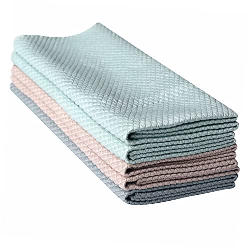 HOUDERCO 5stücke Teilige Mikrofasertücher Für Streifenfreies Reinigen Ultra Saugfähige Reinigungstücher Für Auto Fenster Küche Wiederverwendbare Putztücher Mit Praktischem Design von HOUDERCO