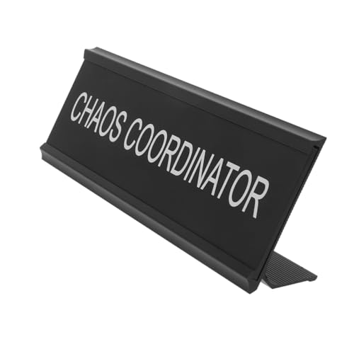 HOUDERCO Förmige Aluminiumlegierung Schreibtischtafel Mediator Positionsschild Leicht Tragbar Klare Beschriftung Büro Schild für Flexible Arbeitsbereiche von HOUDERCO
