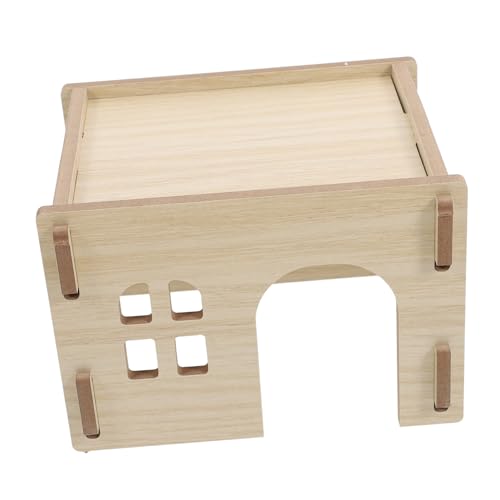 HOUDERCO Hamster Gemütliches Versteck für Kleine Tiere Multifunktionale Futter und Wasserstation Sicheres Zuhause für Hamster Meerschweinchen und Zwerghamster von HOUDERCO