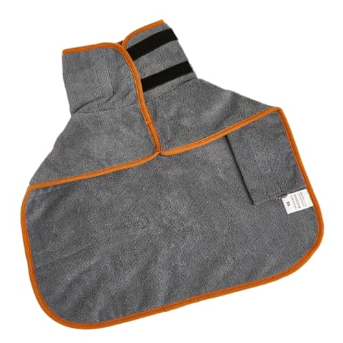 HOUDERCO Hundebademantel aus Atmungsaktivem Polyester Schnell Trocknend Sanfter Leichter Hundetrocknungsmantel für Welpen und Kleine Hunde Praktische Haustier Bademantel für Sommerpflege von HOUDERCO