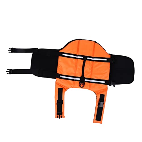 HOUDERCO Hundeschwimmweste für Haustiere Reflektierende Rettungsweste für Pool Strand und Bootfahren von HOUDERCO