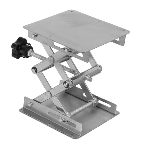 HOUDERCO Labor Edelstahl Scherenheber Laborstand Hebebühne Höhenverstellbar für Präzise Hebung Chemische Experimente Korrosionsbeständig Kompakt Stabil von HOUDERCO