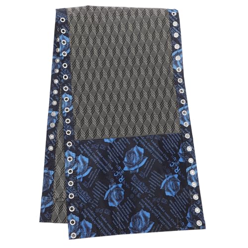 HOUDERCO Outdoor Ersatzbezug für Klappliegestuhl Langlebiger Atmungsaktiver Patio Stuhl Ersatzstoff Reißfestes Material Komfortabel Geeignet für Garten und Balkonliegen Blau Gemustert von HOUDERCO