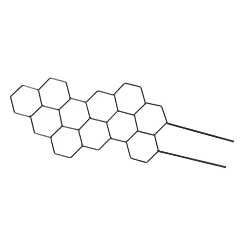 HOUDERCO Pflanzengitter Honigwabenform Kletterpflanzen Rankhilfe für Innen und Außen Kleine Geometrische Kletterstütze Vielseitiges Pflanzen Spalier für Gesunden Pflanzenwuchs von HOUDERCO