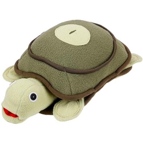 HOUDERCO Plüsch Schildkröte für Hunde Schnüffelspielzeug aus Hochwertigem Material Niedliches Design für Interaktives und Stärkung Bindung zwischen Haustier und Halter von HOUDERCO