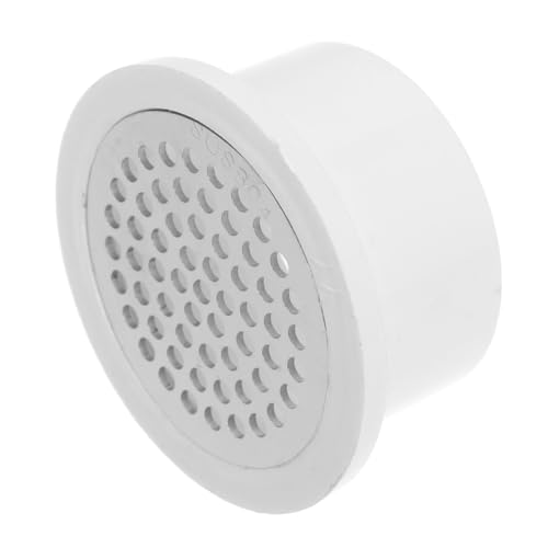 HOUDERCO Runder Bodenablauf mit Feinem PVC Sieb Wetterfester Abflussfilter für Balkon und Terrasse Hoher Durchfluss Verhindert Effektive Regenwasserableitung Langlebiger Outdoor von HOUDERCO