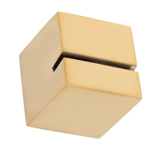 HOUDERCO Tischkartenhalter Aus Massivem Edelstahl Vergoldet Zum Präsentieren Von Tischnummern Menükarten Oder Preisschildern Kompakter Ständer Für Schreibtisch Oder Büro Leicht Zu von HOUDERCO