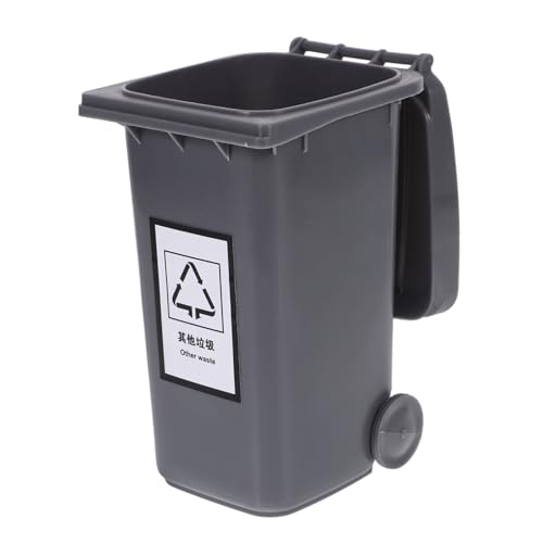 HOUDERCO Tischmülleimer mit Deckel Multifunktionaler Abfalleimer für Schreibtisch Büro und Zuhause Kompakte zur Abfalltrennung und Aufbewahrung von HOUDERCO