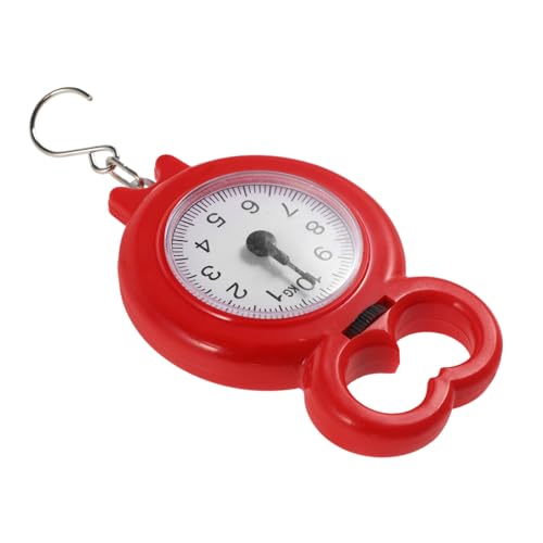 HOUDERCO Tragbare Handliche Federwaage mit Haken Präzise Analoge Hängewaage in Rot Kompakt und Leicht für Gepäck zum Einfachen Wiegen Reisen Alltag HOUDERCO Tragbare Handliche Federwaage mit Haken Präzise Analoge Hängewaage in Rot Kompakt und Leicht für Gepäck zum Einfachen Wiegen Reisen Alltag von HOUDERCO