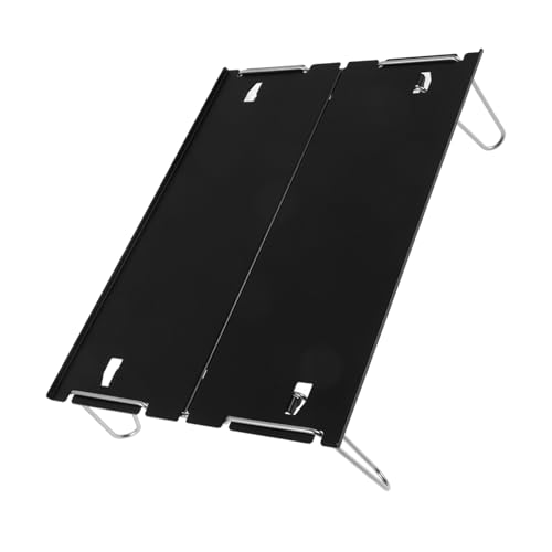 HOUDERCO Tragbarer Campingtisch Klapptisch aus Aluminiumlegierung Leicht Robust für Picknick Wandern Outdoor Schwarz von HOUDERCO