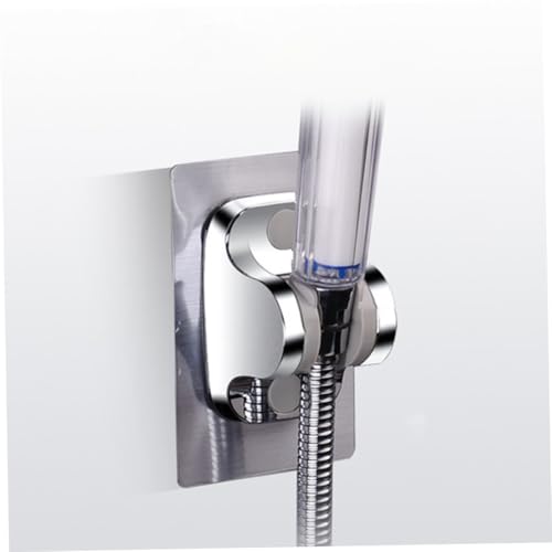 HOUDERCO Verstellbare Duschkopfhalterung aus Robustem Abs Kunststoff Neigbar Selbstklebend Bohrfreie Montage Stabile Halterung für Duschkopf Geeignet für Badezimmer und Zuhause von HOUDERCO