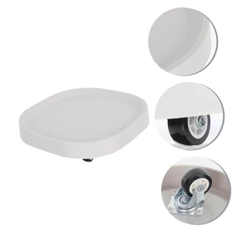 HOUDERCO Verstellbarer Blumentopf Untersetzer mit Universalrädern Verstecktes Design und Leicht Praktisches Pflanzgefäß Tablett für Drinnen und Draußen als Ersatz für Beschädigte von HOUDERCO