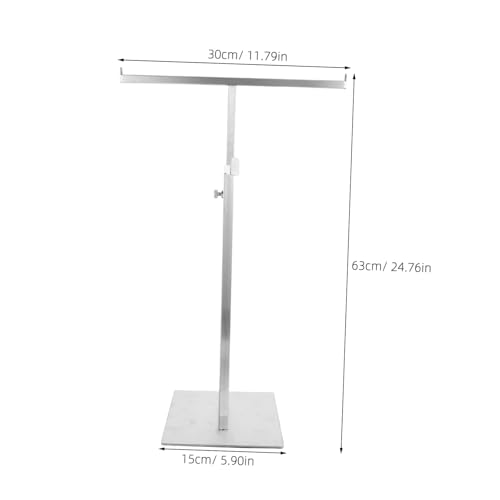 HOUDERCO Verstellbarer Edelstahl T förmiger Taschenständer Handtaschenhalter für Schmuck und Schals Multifunktionaler Beutel Accessoire organizer für Ladendisplay von HOUDERCO