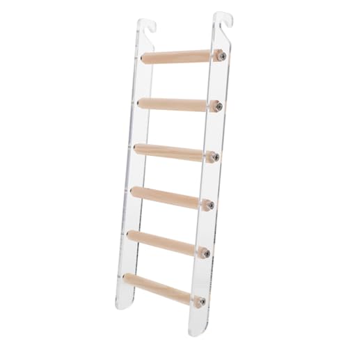 HOUDERCO Vielseitige Stufige Haustier Kletterleiter aus Robustem Material für Hamster Wellensittiche und Papageien Fördert Aktivität und Spielspaß im Käfig für Kleintiere und Vögel von HOUDERCO