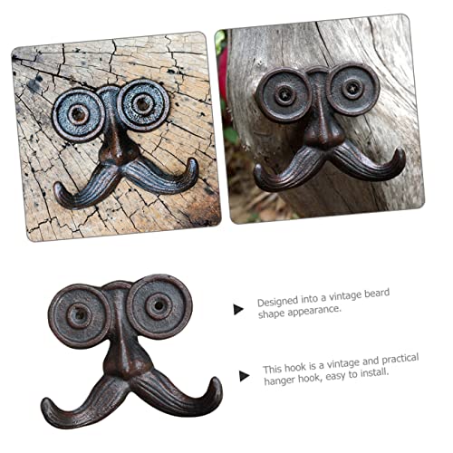 HOUDERCO Vintage Gusseisen Wandhaken im Design Antiker Haken für Wandmontage Robuster und Dekorativer Kleiderhaken für Flur und Badezimmer von HOUDERCO