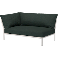 HOUE LEVEL 2 Sofaecke Kissen links Aluminiumgestell von HOUE