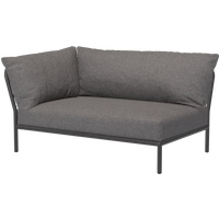 HOUE LEVEL 2 Sofaecke Kissen links Aluminiumgestell von HOUE