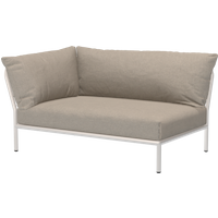 HOUE LEVEL 2 Sofaecke Kissen links Aluminiumgestell von HOUE