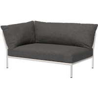 HOUE LEVEL 2 Sofaecke Kissen links Aluminiumgestell von HOUE