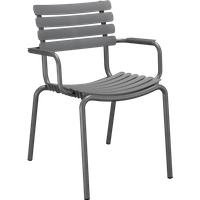 HOUE ReCLIPS Stuhl mit Armlehne Aluminiumgestell von HOUE