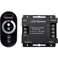 Interruttore dimmer touch wireless per LED da 12 V - 12 V CC con telecomando per tutte le lampade LED dimmerabili CC - Dimmer touch wireless da 18 A von HOUHENCE