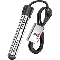Riscaldatore elettrico per secchi da 2500 W con timer di spegnimento automatico, riscaldatore per vasca idromassaggio per spina UE von HOUHENCE