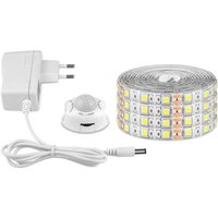 Striscia LED con sensore di movimento, striscia LED flessibile autoadesiva, impermeabile IP65 con alimentatore da 12 V, per camere da letto, Striscia LED con sensore di movimento, striscia LED flessibile autoadesiva, impermeabile IP65 con alimentatore da 12 V, per camere da letto, von HOUHENCE