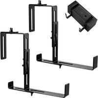 Supporto per fioriera color antracite - Supporto per fioriera robusto e regolabile in larghezza - Supporto per fioriera in metallo per il balcone von HOUHENCE