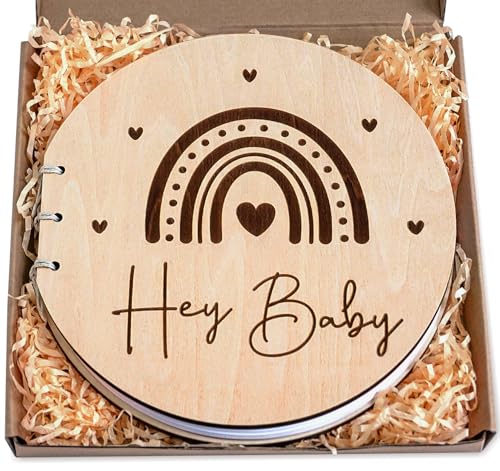 HOUISM Baby Shower Gästebuch Babyparty Gästebuch Babyshower Erinnerungsbuch Holz Gästebuch Baby für Babyparty Deko Babyshower Geschenk, Babyparty Spiele HOUISM Baby Shower Gästebuch Babyparty Gästebuch Babyshower Erinnerungsbuch Holz Gästebuch Baby für Babyparty Deko Babyshower Geschenk, Babyparty Spiele von HOUISM