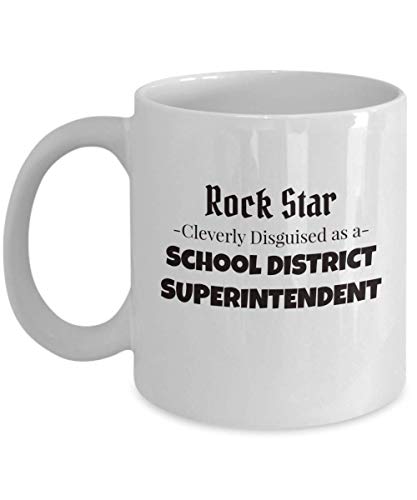 HOURRUIYU Rock Star Schulbezirk Superintendent Geschenk Kaffee Tee 325 ml Tasse Keramikbecher Becher mit Henkel kann erhitzt werden, bedruckte Kaffeetasse von HOURRUIYU