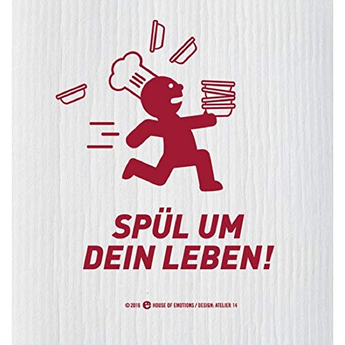 House of Emotions Spüllappen Spül um dein Leben von HOUSE OF EMOTIONS