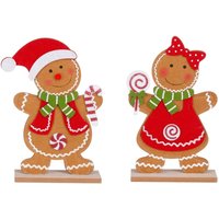 House of Seasons Pfefferkuchen rot 17,5 x 5 x 25 cm Weihnachtsfigur House of Seasons Pfefferkuchen rot 17,5 x 5 x 25 cm Weihnachtsfigur von HOUSE OF SEASONS