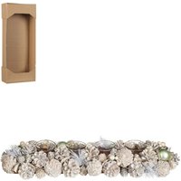 House of Seasons Tischdekoration Teelichthalter weiß 54 x 16,5 x 9 cm House of Seasons Tischdekoration Teelichthalter weiß 54 x 16,5 x 9 cm von HOUSE OF SEASONS