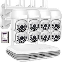 Housecurity - drahtloses ptz ip videoüberwachungsset 4 kameras 5 mpx wifi remote 2 tb von HOUSECURITY