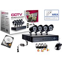 Housecurity - 4 HD320 infrarotkamera + dvr + netzteil + kabel von HOUSECURITY