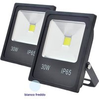 Housecurity - outdoor led spotlight 30W slim 2 stück IP65 kaltes licht beleuchtung von HOUSECURITY