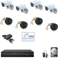 Housecurity - videoüberwachung kit ahd ip cloud dvr 4 kanäle 4 kameras hd ir 2 mpx hd 320GB von HOUSECURITY